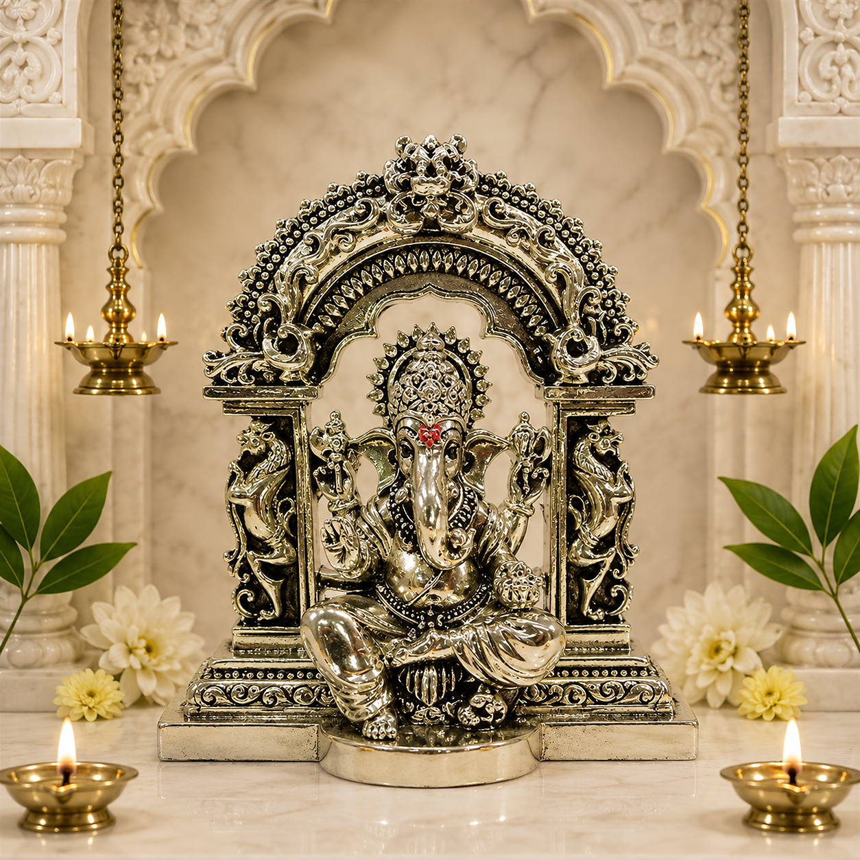 Silver Ganesh Ji